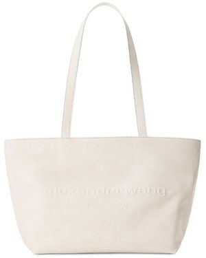 Alexander Wang Punch Medium Leather Tote Bag - White