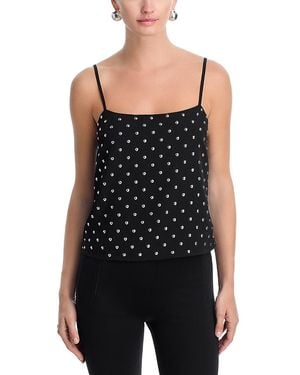 Aqua Studded Tank Top - Black