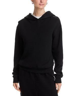 PERFECTWHITETEE Heart Fleece Pullover Hoodie - Black