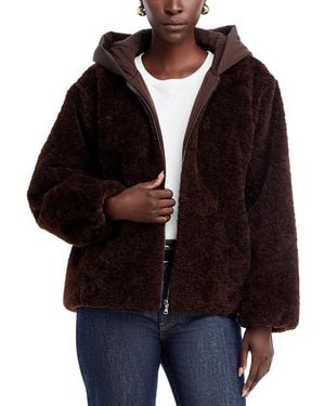 Kobi Halperin Ilyssa Hooded Faux Fur Jacket - Black