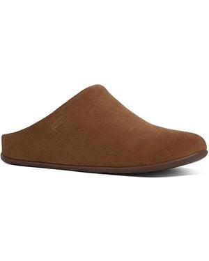 Fitflop Chrissie Shearling Open Back Slippers - Brown