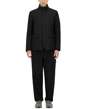 Herno Waterproof Blazer With Windguard Jacket - Black