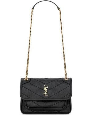 Saint Laurent Niki Mini Shoulder Bag - White