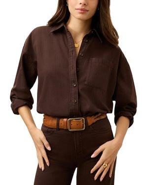 Faherty Sunfair Denim Shirt - Brown