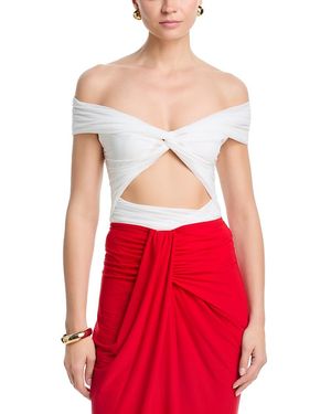 Bardot Priah Mesh Bodysuit - Red