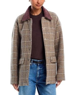Rag & Bone Cassidy Plaid Jacket - Brown