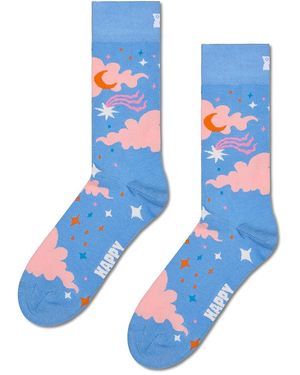 Happy Socks Starry Sky Crew Socks - Blue
