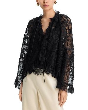 Kobi Halperin Harmony Lace Blouse - Black