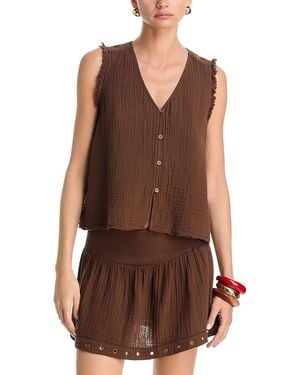 Xirena Naomie Textured Vest Top - Brown