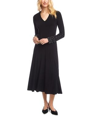 Karen Kane Kate Beaded Sleeve Travel Dress - Black
