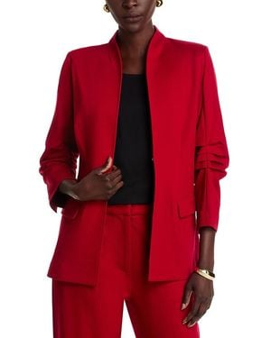 Misook Long Sleeve Jacket - Red