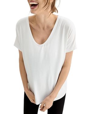 Hatch Collection Perfect Maternity Vee T-Shirt - White