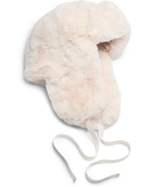 Rag & Bone Rae Faux Fur Trapper Hat - White