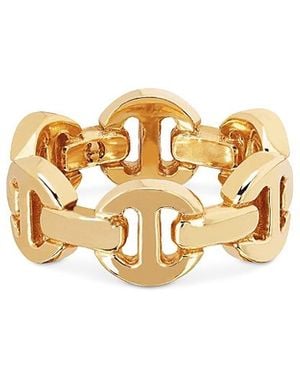 Hoorsenbuhs 18K Brute Classic Tri Link Ring - White