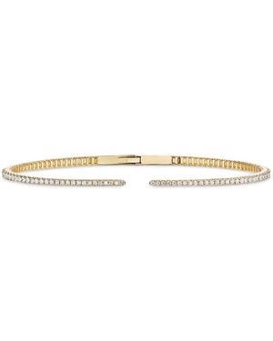 Lana Jewelry 14K Diamond Hinge Bangle Bracelet, 0.68 Tcw - White