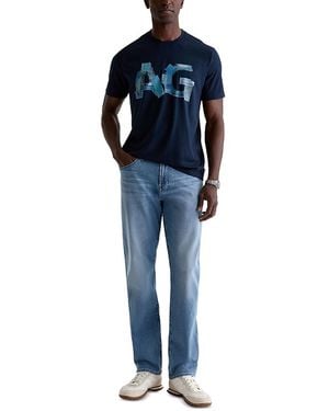 AG Jeans Graduate Cotton Blend Tailored Leg Jeans - Blue