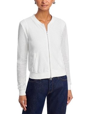 Six Fifty The Cutout Zip Up Sweater - White