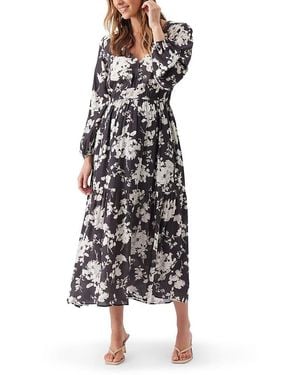 Ripe Maternity Drew Floral Maxi Dress - Black