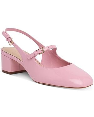 Cinq À Sept Diana Patent Mary Jane Slingback Pumps - Pink