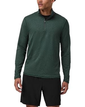 Vuori Ponto Half Zip Sweatshirt - Green