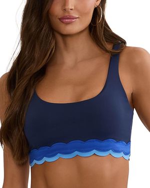 Beach Riot Marin Bralette Bikini Top - Blue