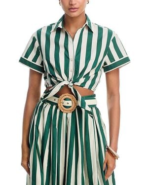 Cara Cara Asbury Tie Front Top - Green