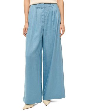 STAUD Sasha Linen Pants - Blue