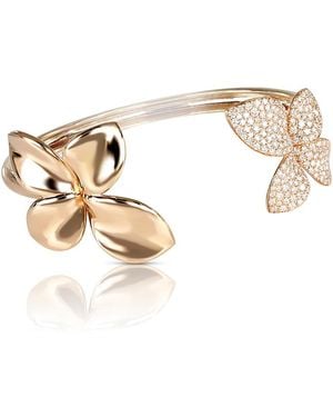Pasquale Bruni 18K Giardini Segreti Diamond Pave Floral Cuff Bracelet, 1.75 Tcw - Metallic