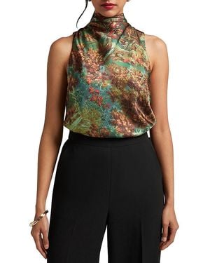 Ted Baker Kalnaa Cowl Neck Top - Black