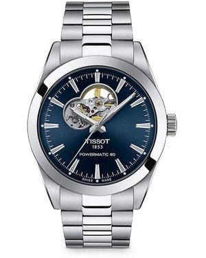 Tissot Gentleman Powermatic 80 Open Heart Watch 40Mm - Grey