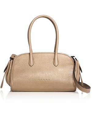 Marni Leather Satchel - Natural