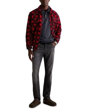 AG Jeans Everett 32 Slim Straight Fit Jeans - Red