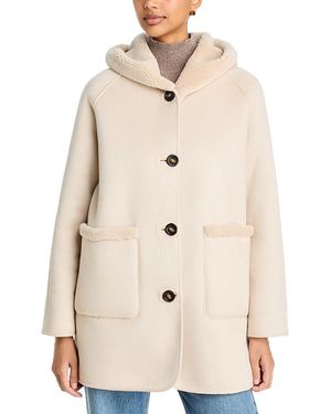 Emme Faux Fur Reversible Parka Jacket - Natural
