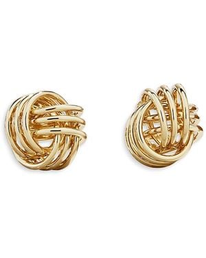 BaubleBar Lennox Knot Earrings - Metallic