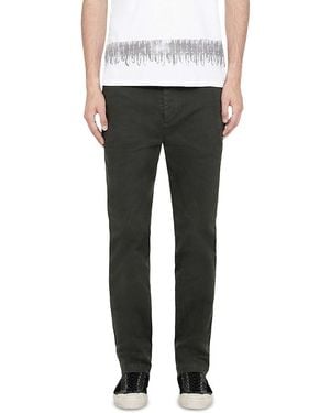 AllSaints Tower Stretch Cotton Straight Leg Chinos - Black