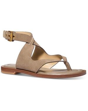 Michael Kors Irene Flat Thong Sandals - Brown