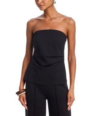 Aqua Ponte Tube Top - Black