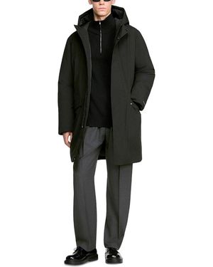 Sandro Scooter Hooded Parka - Black