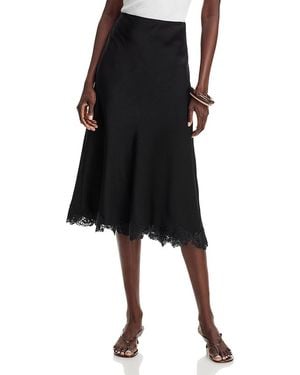 Kobi Halperin Brooks Lace Trim Skirt - Black