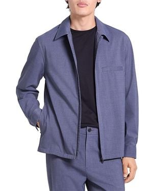 Theory Motion Dusk Pocket Overshirt - Blue