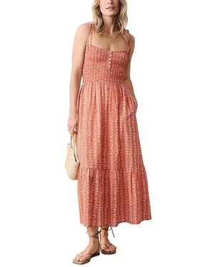 Marine Layer Carmen Smocked Dress - Red