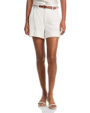 Cinq À Sept Rhinestone Belt Ester Shorts - White