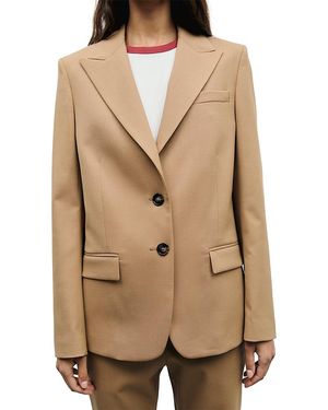 Gerard Darel Juno Two Button Peak Lapel Jacket - Natural