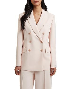 Ted Baker Traga Tailored Double Breasted Blazer - Natural