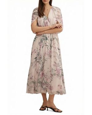 EVER NEW Jodie Gathered Cape Maxi - Natural