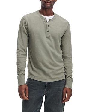 Rag & Bone Classic Flame Henley Tee - Gray