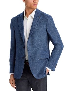 Jack Victor Midland Textured Solid Regular Fit Sport Coat - Blue