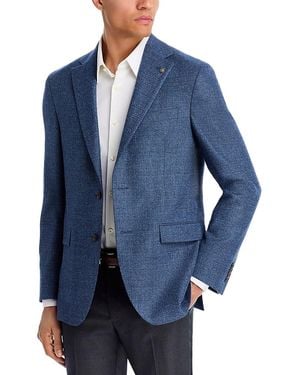Jack Victor Midland Textured Solid Regular Fit Sport Coat - Blue