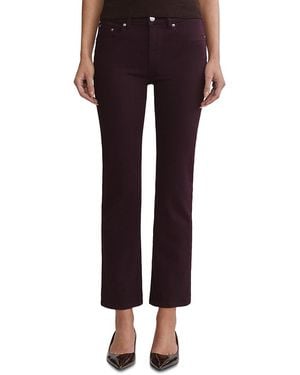 DL1961 Mara Instasculpt High Rise Ankle Straight Jeans - Red