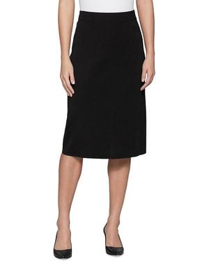 Misook Straight Pull On Skirt - Black